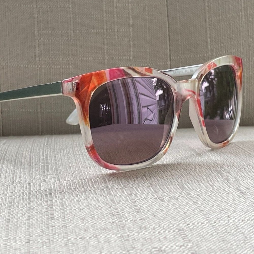 Panama Jack Women Sunglasses Pink Floral Eye Wear SR1016 Shades - Picture 1 of 11